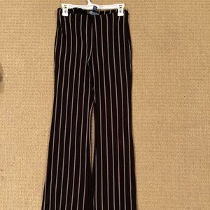 Black Striped Pants